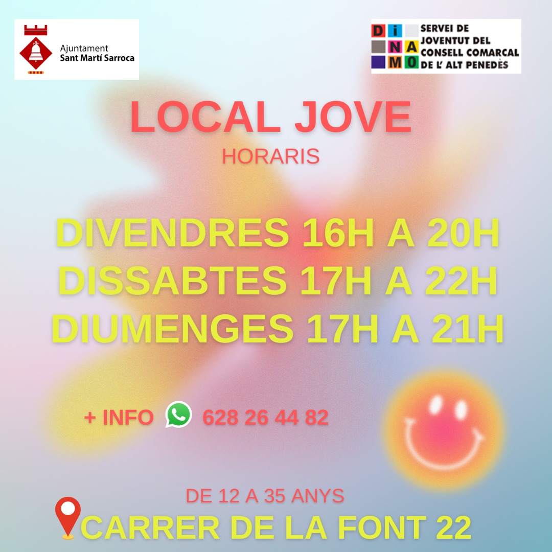 Horaris Local Jove